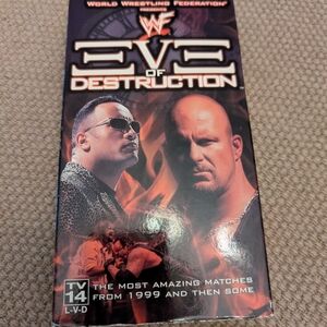 WWE Eve of Destruction VHS